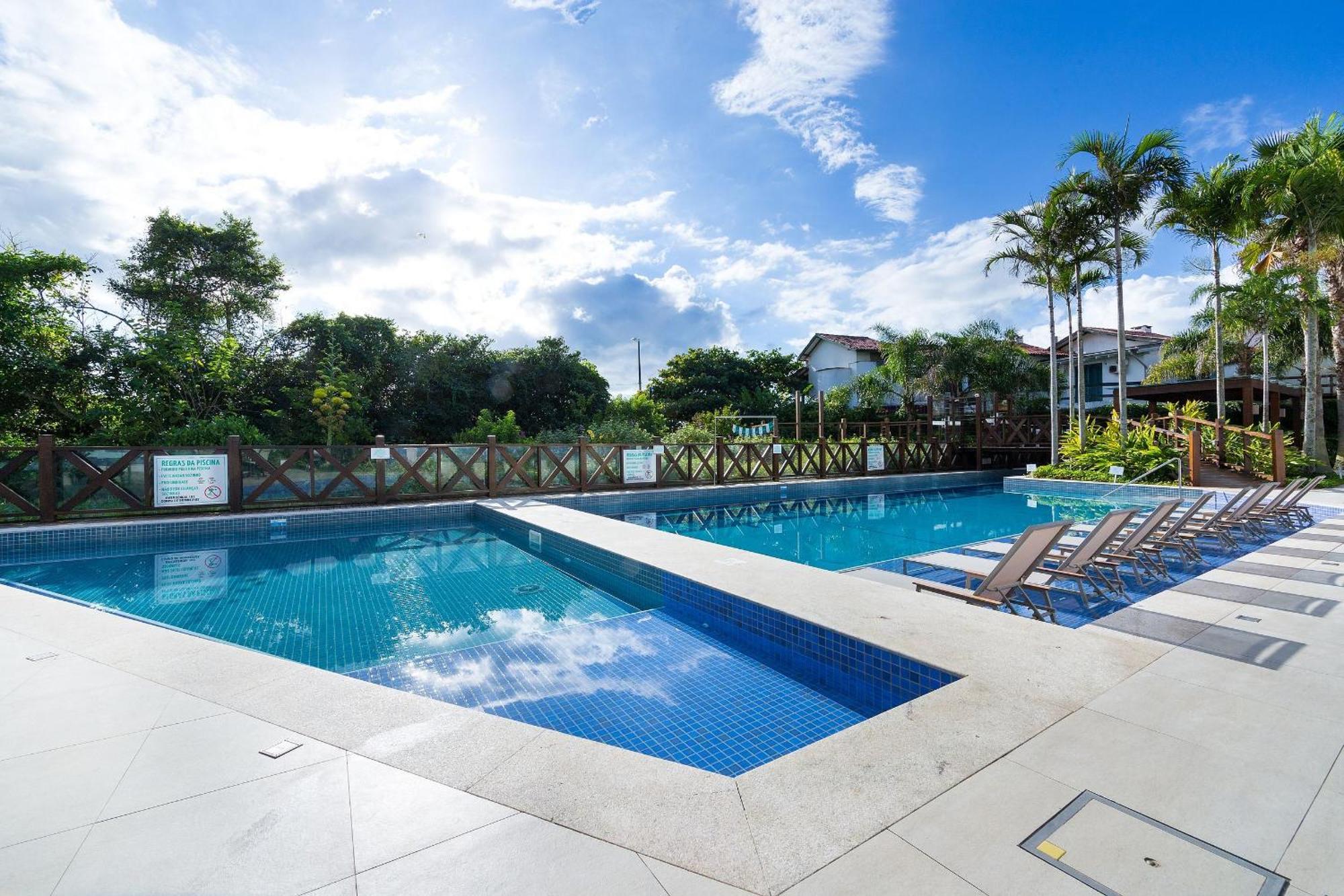 Varandas Do Atlantico 101A - Excelente Apartamento Em Condominio De Luxo A Beira Mar - Piscina Climatizada - Academia - 邦比尼亚斯 外观 照片