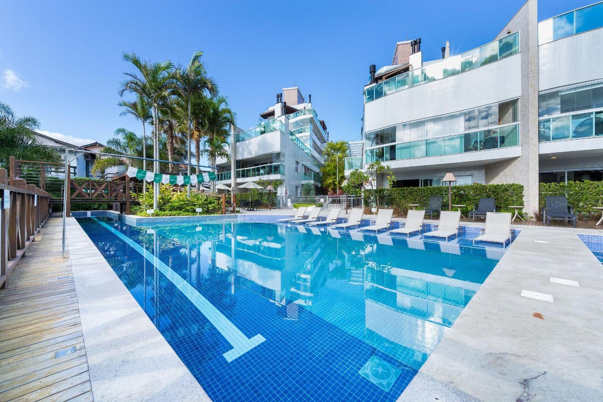 Varandas Do Atlantico 101A - Excelente Apartamento Em Condominio De Luxo A Beira Mar - Piscina Climatizada - Academia - 邦比尼亚斯 外观 照片