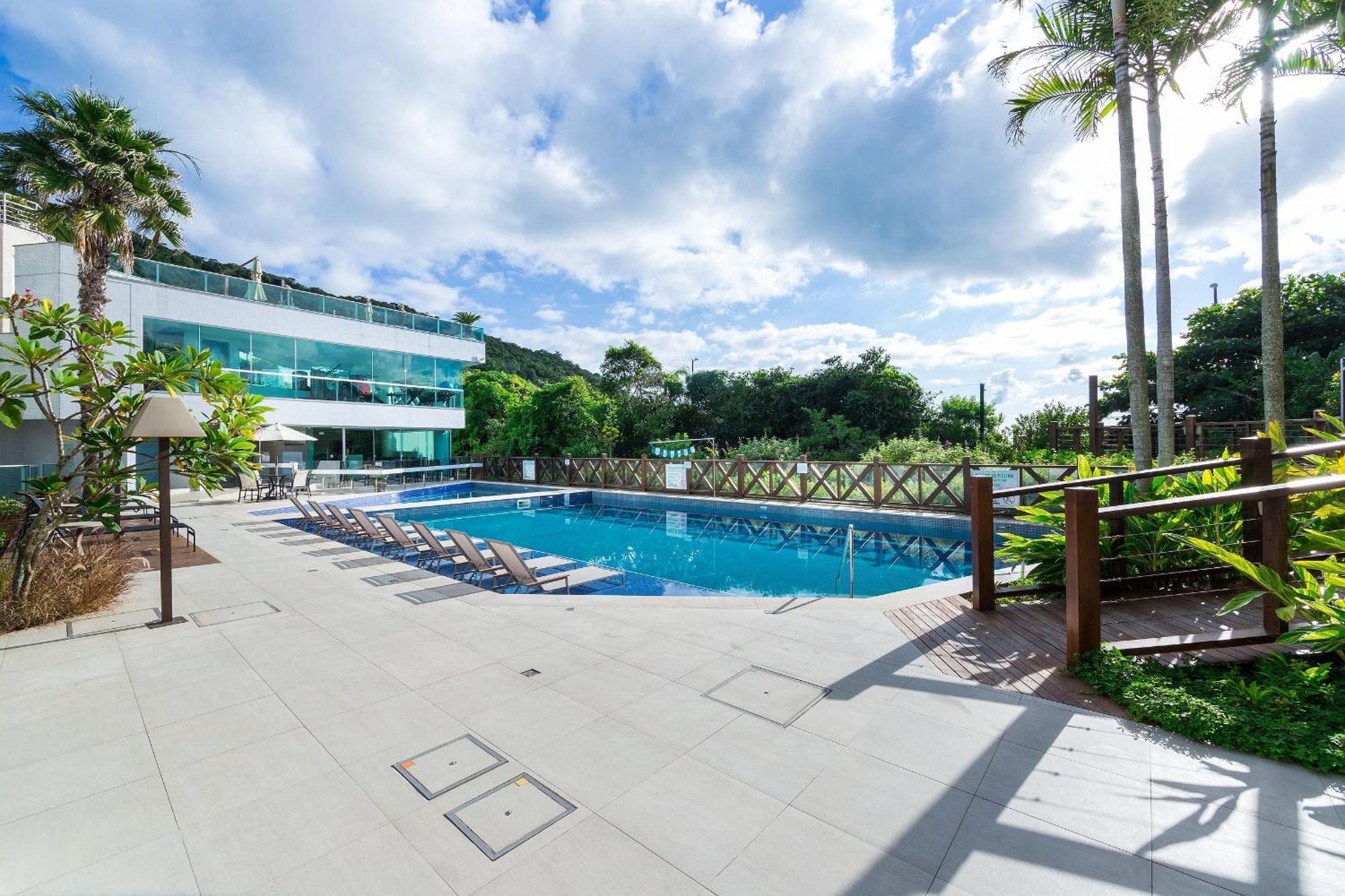 Varandas Do Atlantico 101A - Excelente Apartamento Em Condominio De Luxo A Beira Mar - Piscina Climatizada - Academia - 邦比尼亚斯 外观 照片