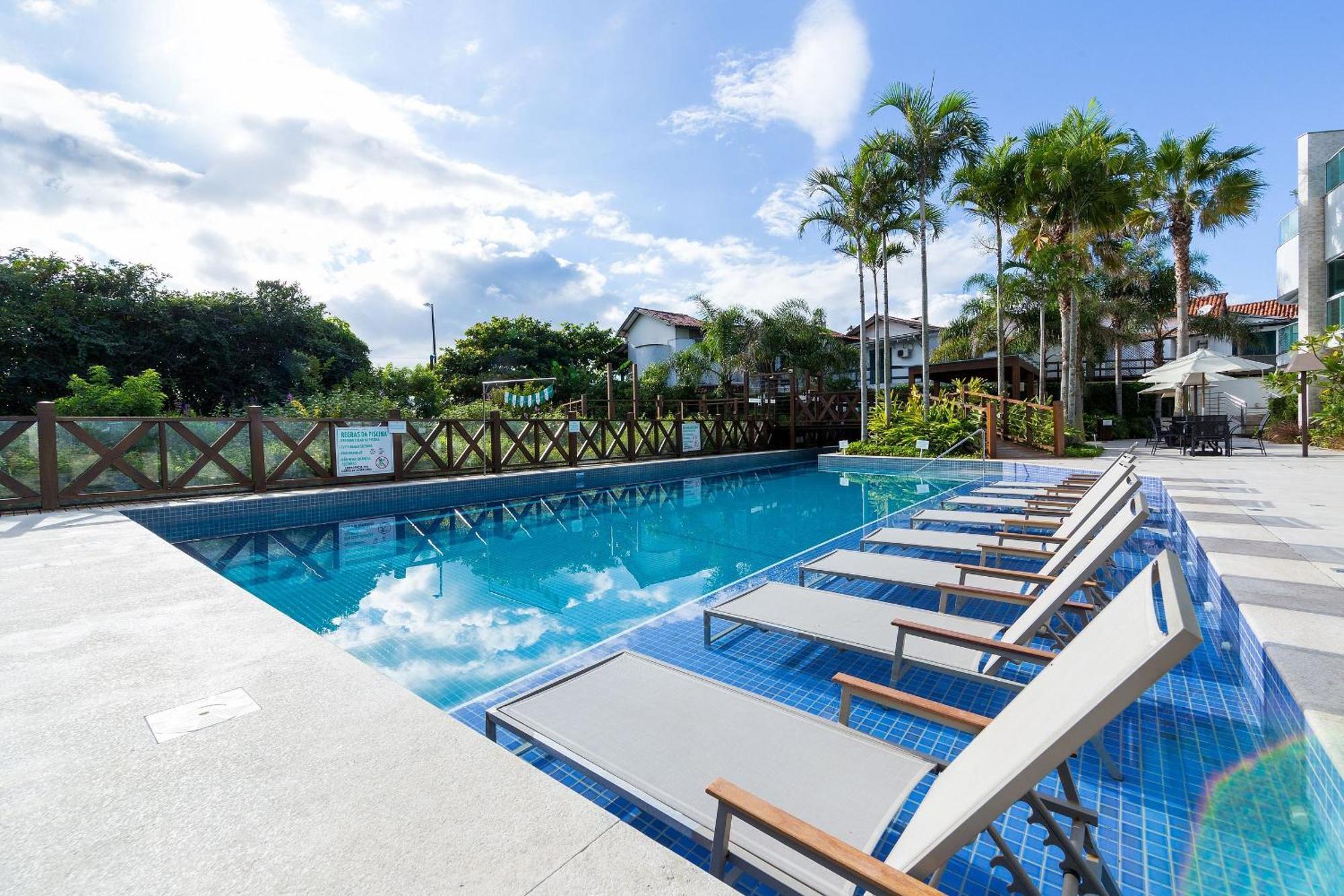 Varandas Do Atlantico 101A - Excelente Apartamento Em Condominio De Luxo A Beira Mar - Piscina Climatizada - Academia - 邦比尼亚斯 外观 照片